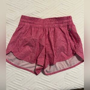 Lululemon Athletica Heathered Pink Athletic Shorts